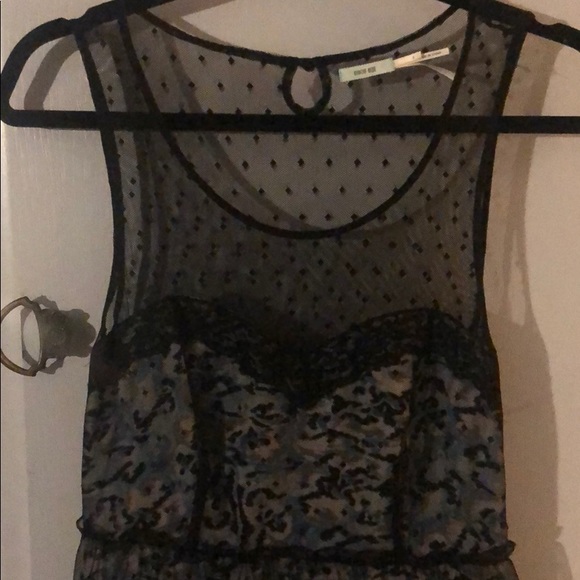 ⚫️KIMCHI BLUE/ Dotted Mesh Over-lay Dress⚫️ - Picture 5 of 6